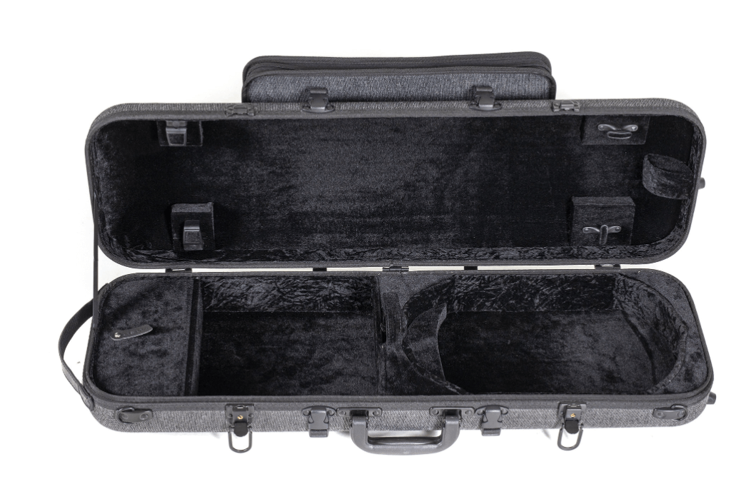 Gewa BIOS 亞麻材質布面 灰色 四方小提琴盒