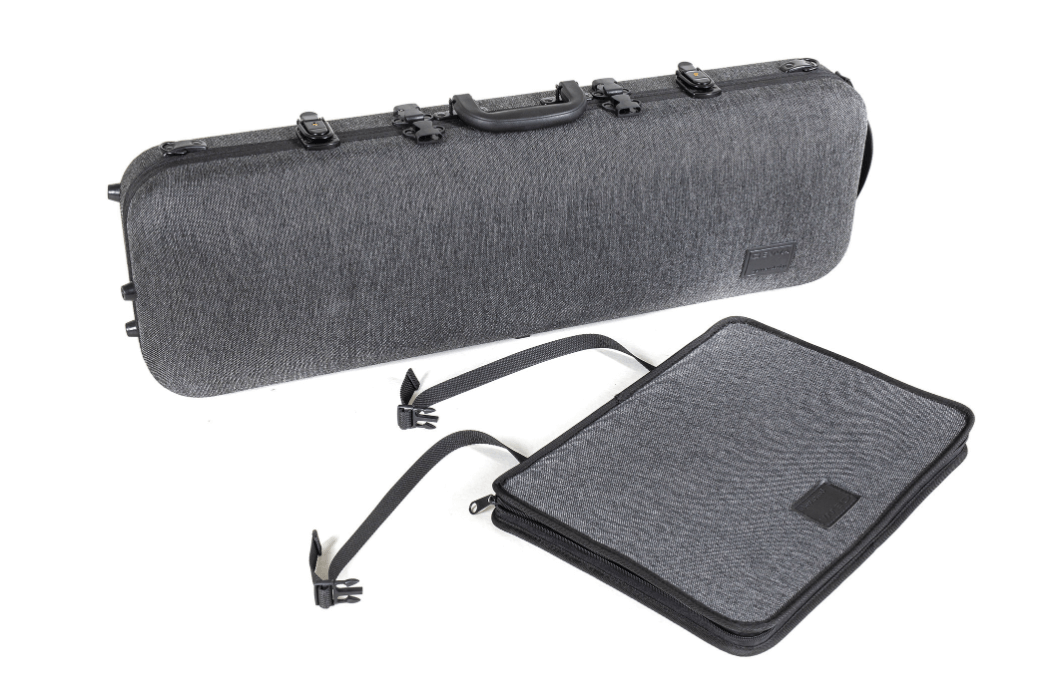 Gewa BIOS 亞麻材質布面 灰色 四方小提琴盒