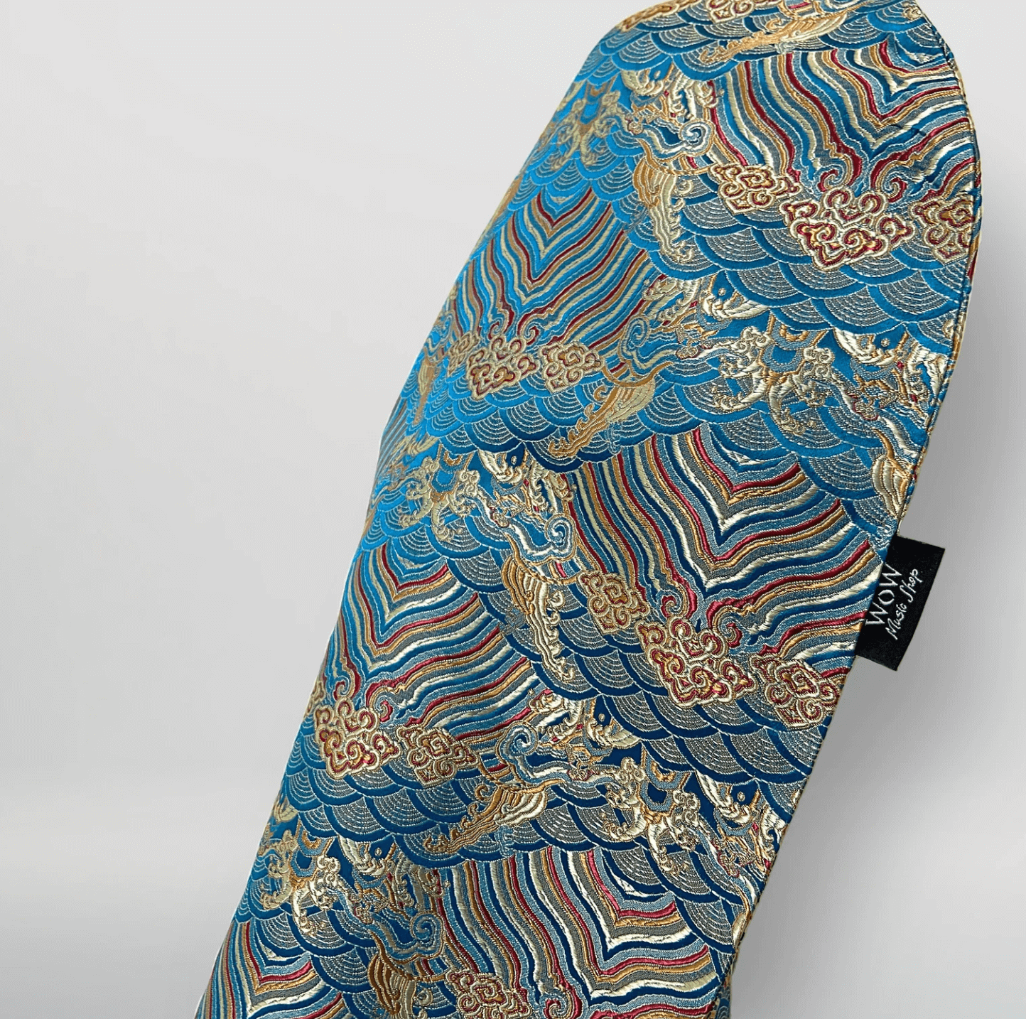 台灣我屋WoW 絲織錦緞大提琴袋-藍色多瑙河圓舞曲