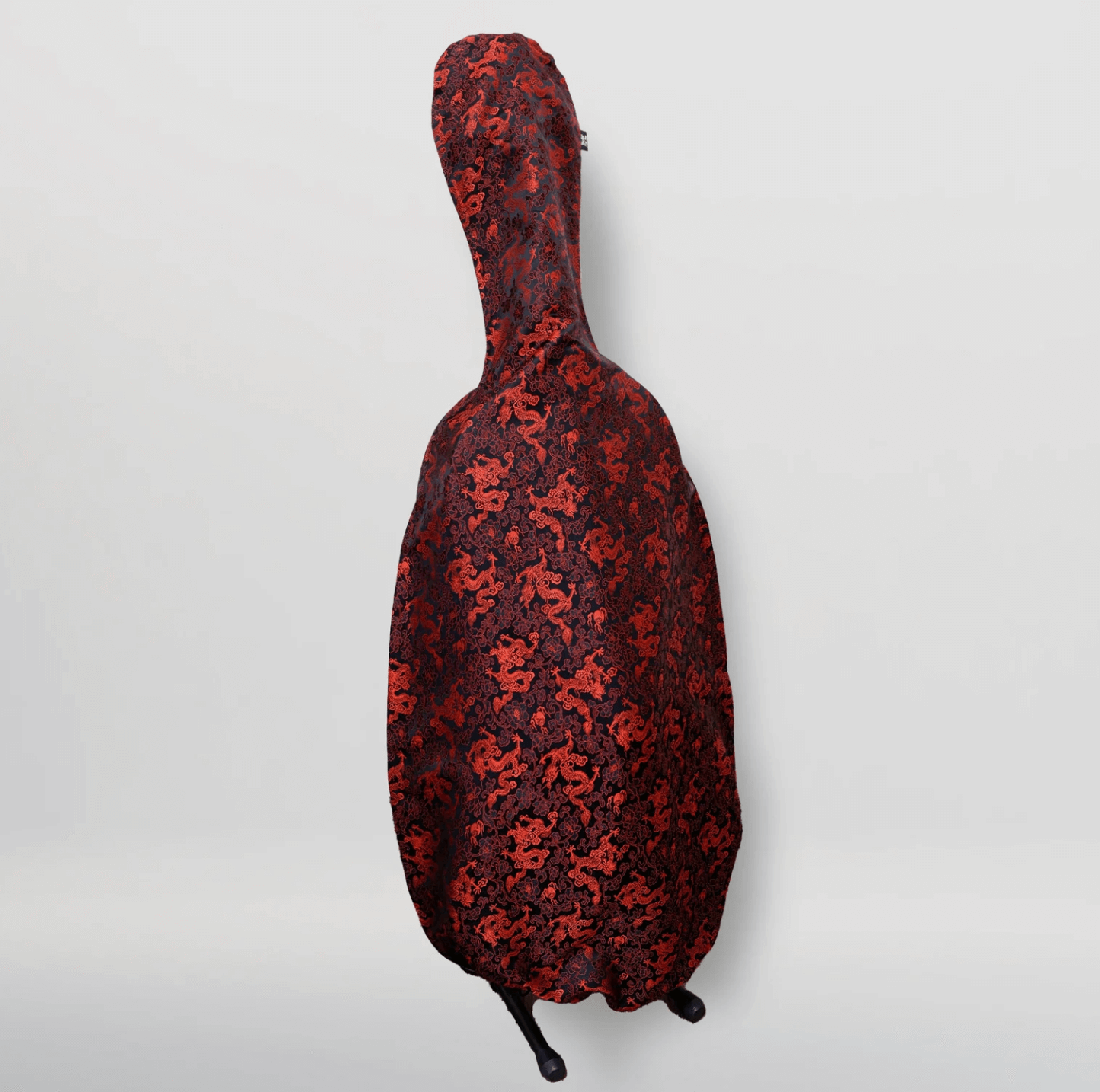 台灣我屋WoW 絲織錦緞大提琴袋-復刻紅