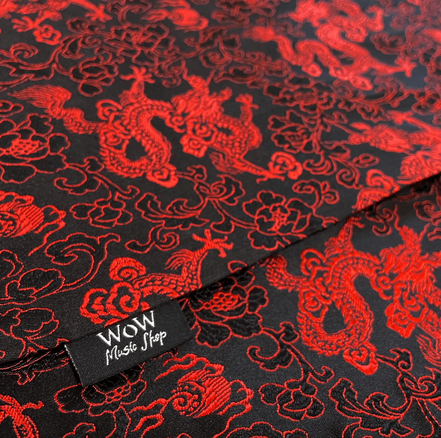 台灣我屋WoW 絲織錦緞大提琴袋-復刻紅