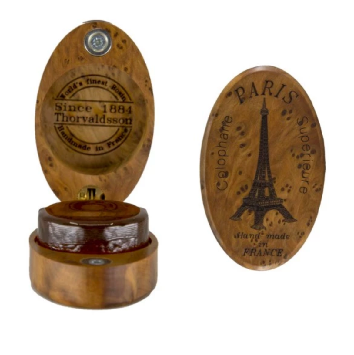 法國 PARIS 巴黎鐵塔 橢圓形木盒松香