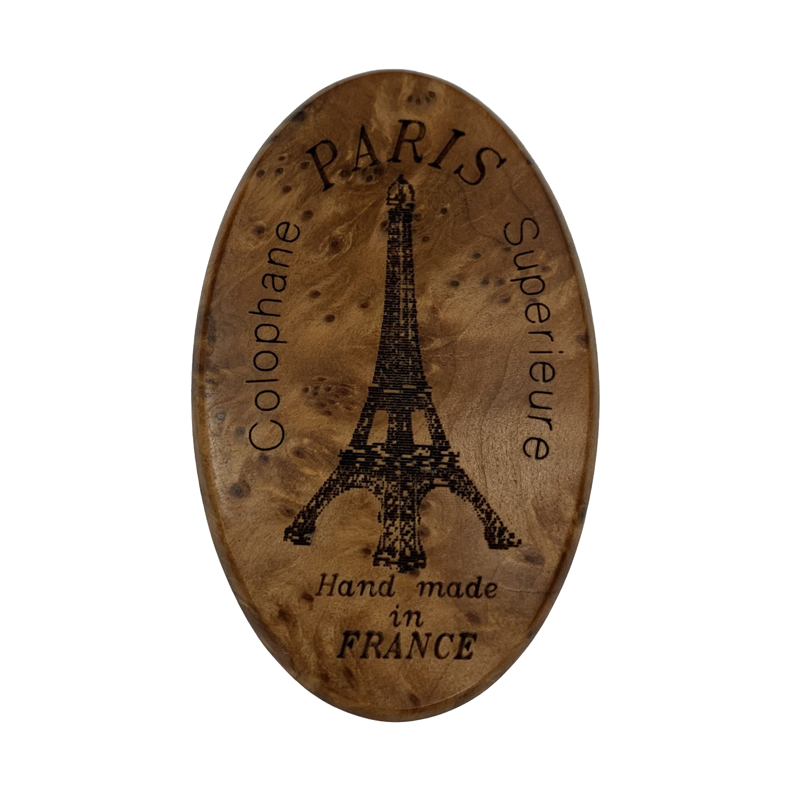 法國 PARIS 巴黎鐵塔 橢圓形木盒松香