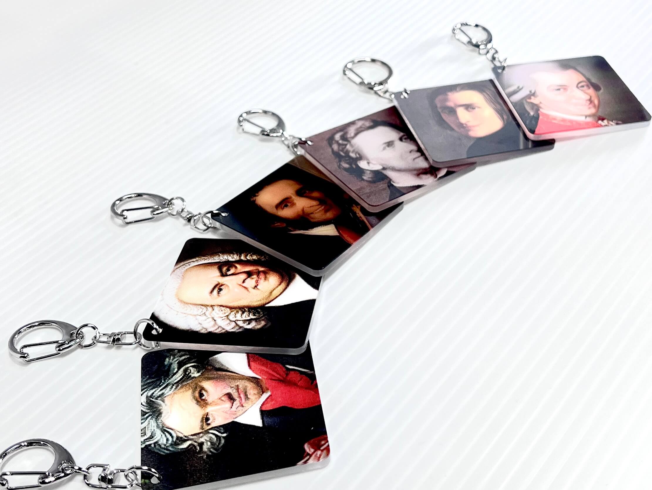 笑笑音樂家 × 3D 漸變幻影鑰匙圈吊飾