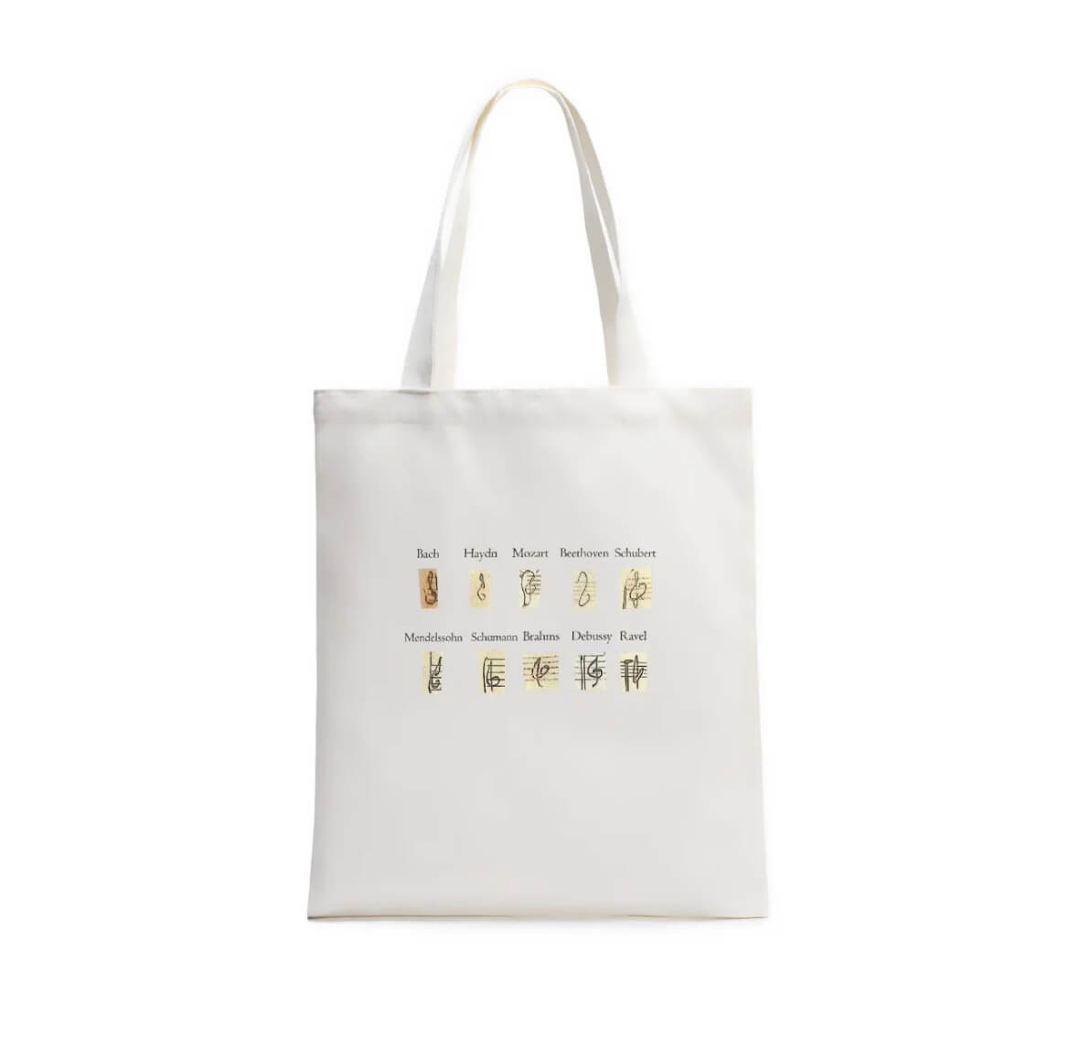 大師筆跡 × 高低音譜記號手稿系列帆布包