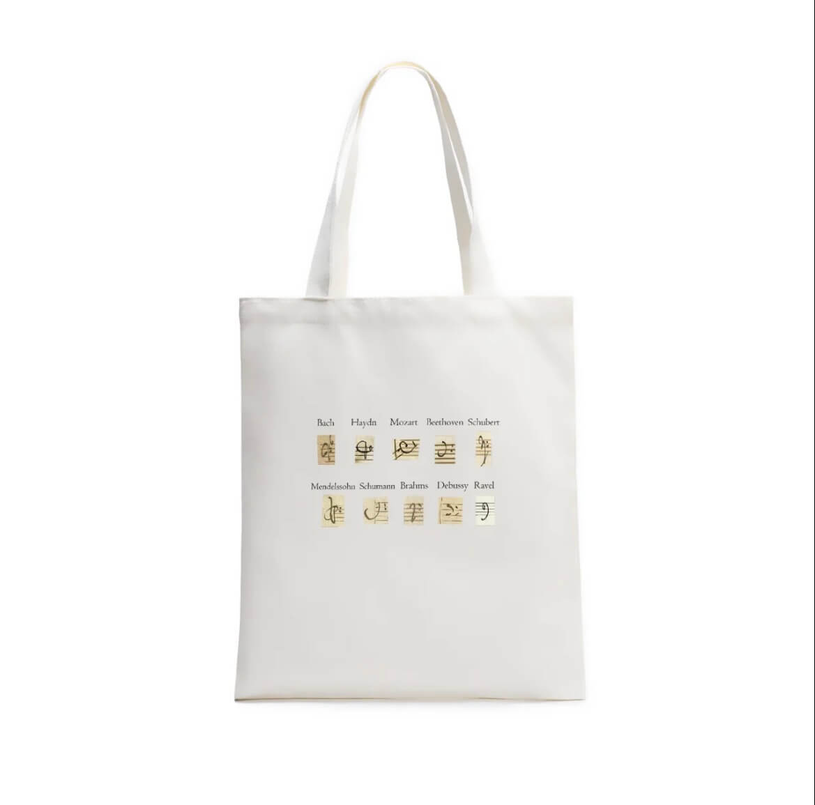 大師筆跡 × 高低音譜記號手稿系列帆布包