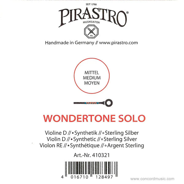 PIRASTRO Wondertone Solo 小提琴套弦