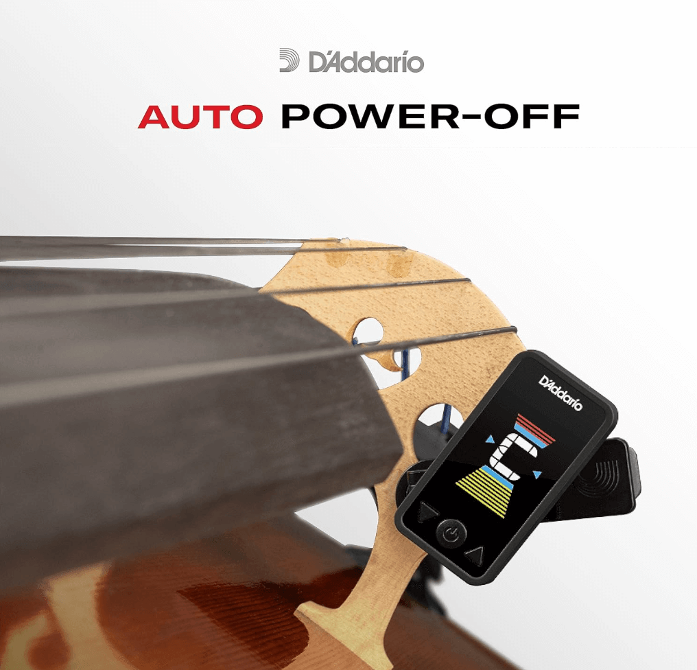 美國 D'Addario 大提琴/低音大提琴專用 夾式調音器