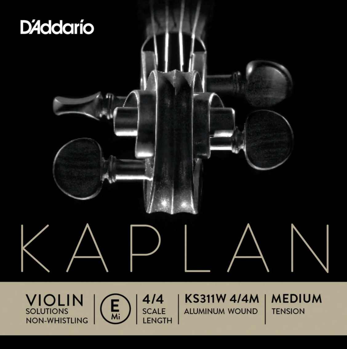 美國D'Addario Kaplan KS311W小提琴中張力單E弦