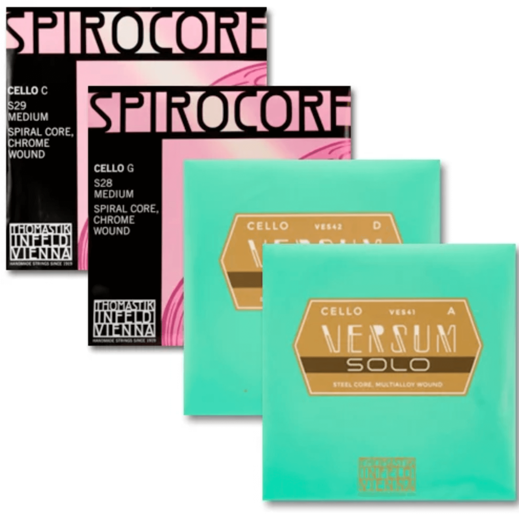 大提琴組合套弦 Thomastik VERSUM SOLO AD + Spirocore