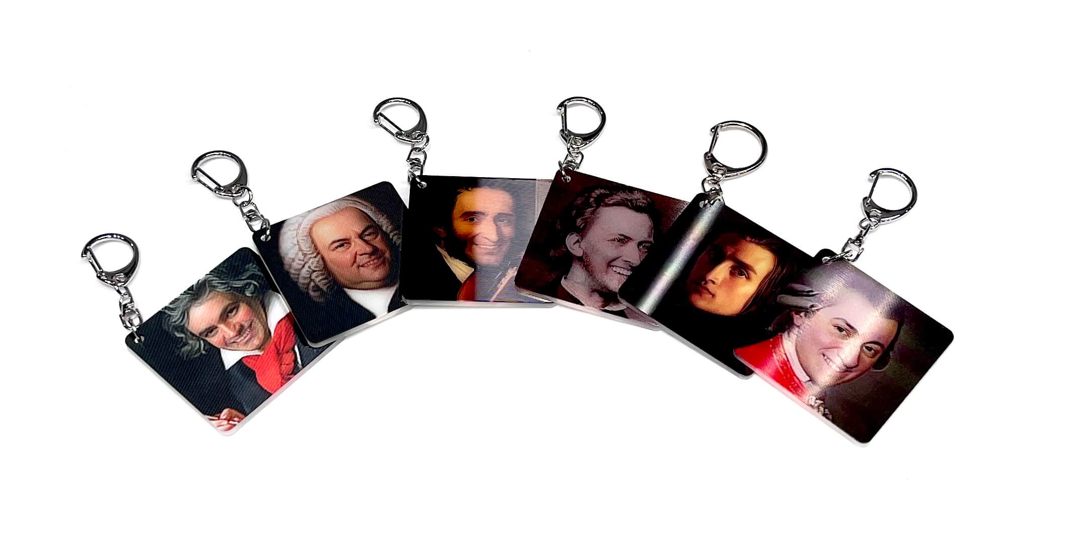 笑笑音樂家 × 3D 漸變幻影鑰匙圈吊飾