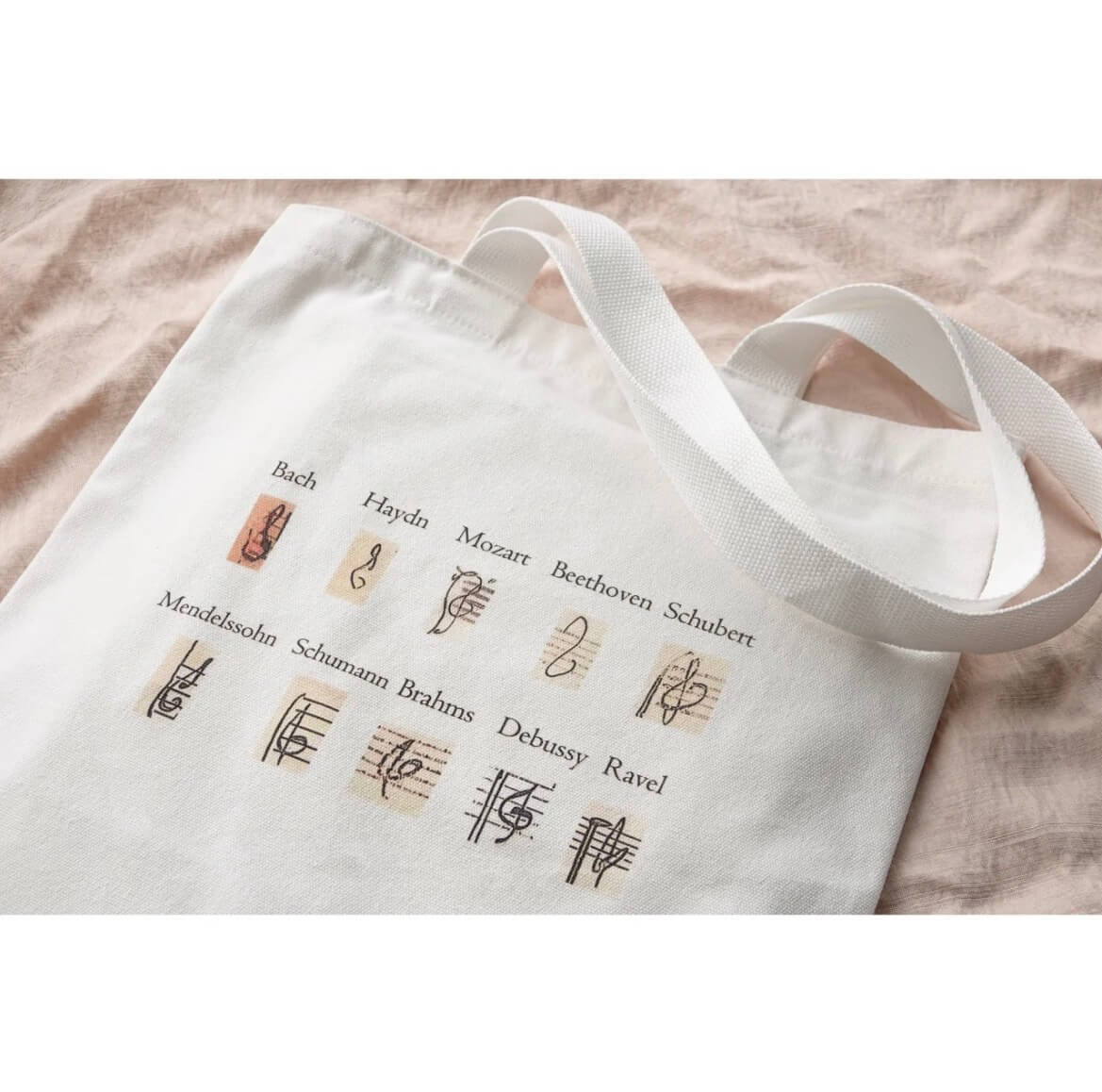 大師筆跡 × 高低音譜記號手稿系列帆布包