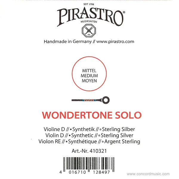 PIRASTRO Wondertone Solo 小提琴套弦